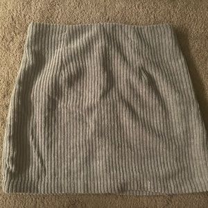 Lulus ribbed suede skirt